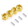 RCLIONS Brass RC Wheel Hex Hub 5mm Drive Adapter for TRX4M 1/18th RC Crawler Car Upgrades