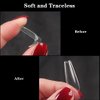 500pcs Clear Square Press on Nails Medium Length Fake Nails Acrylic Full Cover False Nails Tips Transparent Artificial Glue on Nail for Nail Art DIY,10 Sizes