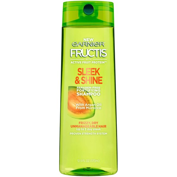 Garnier Fructis Sleek and Shine Shampoo for Frizzy Hair, 12.5 Ounce