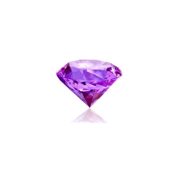 Beautiful Gaint Birthstones Paperweight Glass Diamond 3" Crystal, Light Purple
