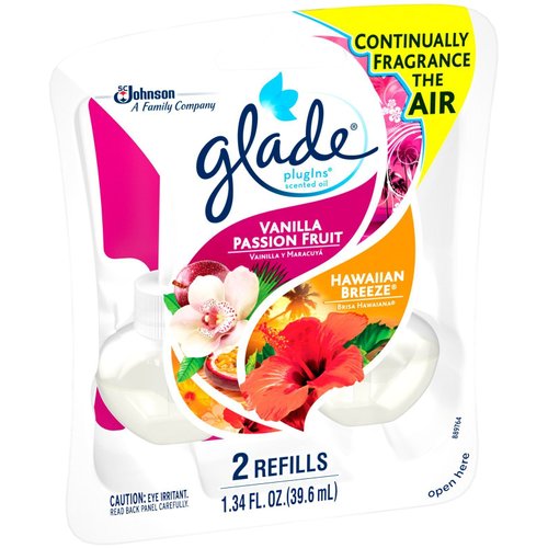 Glade Plugins Scented Oil Lasting Impressions Refillls - Fruits and Vanilla - 1.34 Fl Oz