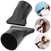 2Pcs Black Blow Dryer Attachment Not Universal Professional Plastic Hair Dryer Hair Dryer Attachment Dryer Nozzle Replacement Narrow Concentrator Blow Flat for Diameter 4.3cm to 4.5cm Diffusers