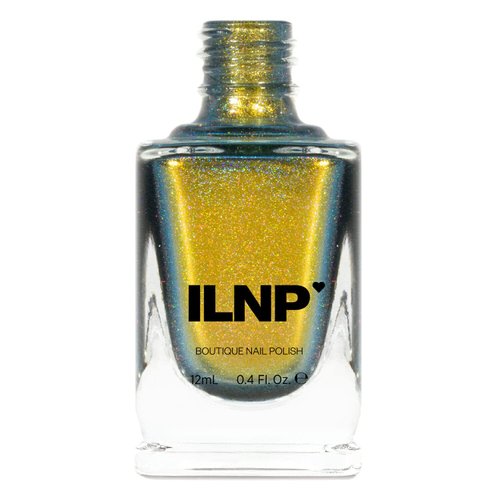 ILNP Bishop (H) - Gold, Olive Green, Greyish Blue Color Shifting Holographic Nail Polish