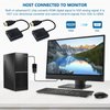 Icelily New HDMI to VGA Adapter 1080p Full HD Compatible for Computer/Laptop/Chromebook/Raspberry Lasting Video Converter HDMI to VGA Adapter for Clear Display and Easy Setup