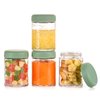 Haakaa Glass Baby Food Storage Container with Silicone Lid – 4pc 4 x 7oz,Premium Lab-Quality Borosilicate Glass, Plastic-Free, Freezer, Microwave & Ovensafe.