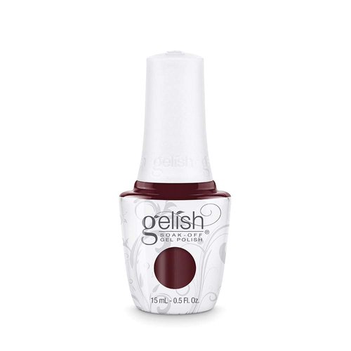 Gelish 15ml Collection (A Little Naughty) Dark Red Gel Nail Polish, Red Nail Polish, Red Nail Gel Polish, 5 ounce