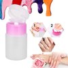 Push Down Empty Pump Dispenser Bottle for Nail Polish and Makeup Remover, 60mlAttractive Design Nail Art and Polish