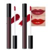 BINGBRUSH 2 Pcs Moisturizing and Silky Velvet Lipgloss Set, Matte Longwear Waterproof Smooth Lipstick for Makeup Collection - Nourishing Lipstick Lipgloss Lip Stain (set01)