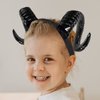 Beaupretty Devil Horn Artificial Sheep Horns Diy Goat Horns Headband Hair Clip Goth Accessories Halloween Cosplay Costume
