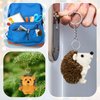 16 Pcs Mini Hedgehog Stuffed Animal Bulk Hedgehog Plush Stuffed Toy 4 Inch Hedgehog Party Favors Decor DIY Keychain Accessories for Valentine's Day Kids Girls Gift Wedding Birthday(Brown, Beige)