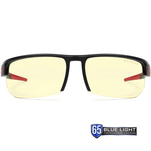 Gaming Glasses | Blue Light Blocking Glasses | Torpedo 360/Onyx by GUNNAR | 65% Blue Light Protection & Sun Lens, 100% UV Light, Anti-Reflective To Protect & Reduce Eye Strain & Dryness