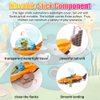 SINTETA Mini Action Figures, Minifigures Building Blocks Set Building Toys Action Figures Toy Set Characters Set Playset Cake Topper Figures Toys for Boys, Girls Kids & Adults, Orange