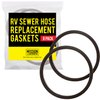 Mission Automotive [8 Pack] RV Sewer Hose Replacement Gaskets for Camco RhinoFLEX/Revolution/Easy-Slip - Equivalent to 39834 - Rubber Seal Fittings