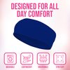 Styla Hair Headbands for Women Stretch Fashion Headbands 10 Pack Non-Slip Head Wraps Great for Spa, Sports, Yoga, Pilates, Running, Gym Headband, Workouts - Blue