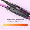 ORYNNE Small Flat Irons for Short Hair, 5s Ultra Fast Heat Up Pencil Flat Iron, Negative Ions Mini Flat Iron for Edges, 3/10'' Travel Mini Hair Straightener with Digital Temp Control, Easy to Use