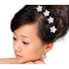 10Pcs Flower Rhinestones Beads Hair Pins Bridal Bridemaid Flower Girls Accessory Prom Party Wedding 01