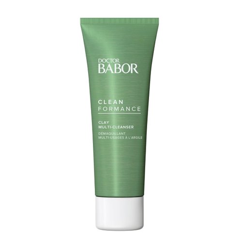 BABOR CLEANFORMANCE CLAY MULTI-CLEANSER, Prebiotic and Probiotic Face Mask and Cleanser, Refines Pores without Over-Drying, Clean Ingredients, Vegan