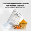 Codeage GLP-Advantage+ Supplement - Metabolic & GLP-1 Activity Support - Chromium, Berberine, Green Tea, Gymnema, Curcumin, Taurine, Resveratrol - Weight Management & Gut Health, Non-GMO - 60 Capsules