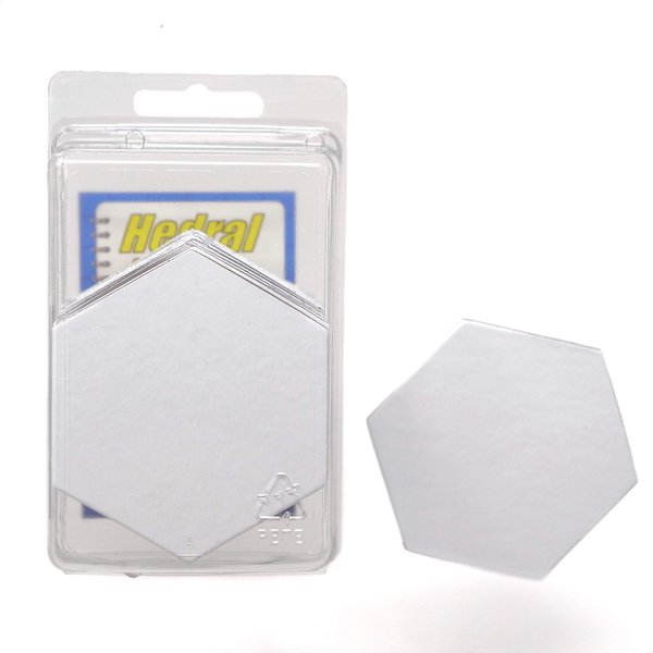Value Pack of 28 - Dry Erase - Reusable - Blank 2.5" Hexagon Hex Board Game Chits Tiles Counters Markers DIY D&D
