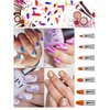 EBANKU 33pcs Acrylic Nail Brush Set UV Gel Nail Art Brushes Nail Art Builder Brush 3D Double Ended Dotting Nail Art Liner Painting Pen Brushes Nail Extension Gel Brush Tool for Nail Salon Home Use