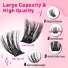Lash Clusters,168 Pcs eyelash clusters 8-16 mixed cluster eyelash extensions 2 Styles Mixed lash extension Super Thin Band and Reusable Soft & Comfortable (Into You-01+Into You-02,D-8-16Mix)
