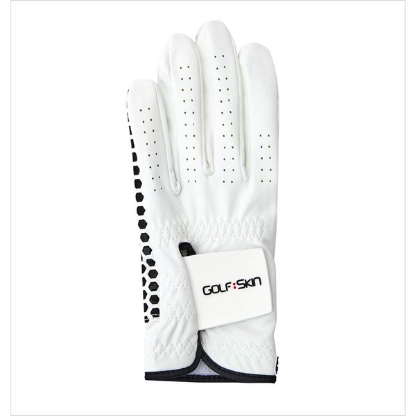 GOLFSKIN Golf Gloves for Men Black Honey Comb Design (Small)