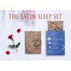 Sajakliy Luxury Satin Silk Pillowcase Set for Hair and Skin, Sleep Set: Standard Size Pillowcase, Satin Eye Mask and Scrunchie