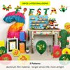 Zeuku Cinco de Mayo Decorations, Cinco de Mayo Party Favors Decor for Kids Adults, Mexican Fiesta Party Decorations Backdrop, Mexican themed Party Supplies for Home with Balloons, Stickers, Paper