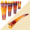 12 PCS Plastic Duck Bill Hair Clips Hairpins Hairgrip for Women Professional Hairdressing Hair Barrettes Hair Accessories (Length -1.9", Brown)