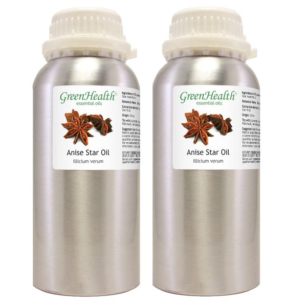 2 Bottles - 16 fl oz Essential Oil (100% Pure & Uncut), Aluminum Bottle - GreenHealth