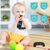 2PCS Baby Teether Toys Silicone, Remote Control Shape Teething Toys and Game Controller Teether Toy with 2PCS Pacifier Clip, Silicone Baby Teething Toys for More Than 3 Months, BPA Free (Black)