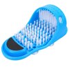 Kissbuty Magic Feet Cleaner Simple Foot Scrubber Feet Shower Spa Easy Feet Cleaning Brush Exfoliating Foot Massager Slipper for Unisex Adults, 1 Pc (Blue)