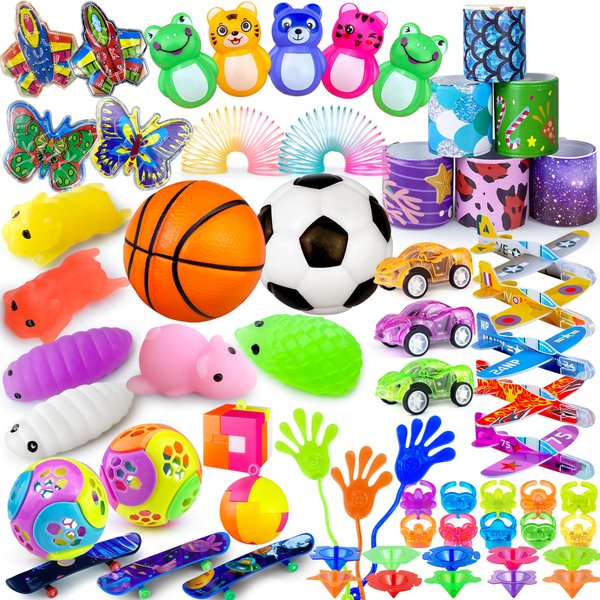 HAVAGDTM 63 PCS Party Favors Goodie Bag Stuffers Classroom Prizes for Boys and Girls Birthday Party Supplies