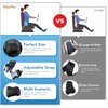 Lumbar Support Pillow: Memory Foam Lumbar Pillow for Lower Back Pain Relief - Car Back Cushion for Driving - Lumbar Support for Car-Office Chair, Wheelchair - Black