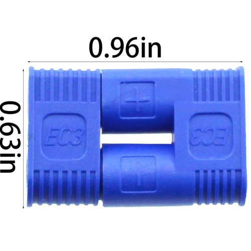 TAODAN 8Sets EC3 Battery Connector Male and Female Plug Adapters RC Gold Plated 3.5MM Bullet Banana Connector Plugs for RC ESC Motors Lithium Polymer Batteries Electric Motors