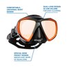 SCUBAPRO Spectra Diving Mask with Mirrored Lens (Bronze/Black)