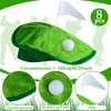 Funny Golf Hat Golf Party Costume Accessories Novelty Golfer Beret Hat with Golf Ball Flag for Golf Party Supplies (8 Set)