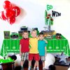 Football Party Supplies for 40 Guests, Disposable Tableware Set includes Football Formation Tactics Plates, Football Napkins, Football Field Tablecloths for Football Game Day, Football Birthday Party