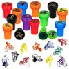 24 Pcs Dirt Bike Party Stampers,Motocross Birthday Party Supplies,Cross Country Motorcycle Extreme Sports Party Favors, Classroom Rewards Carnival Prizes, Racing Party Goodie Bag Pinata Fillers