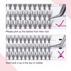 FADLASH Lash Clusters Extensions Individual Lashes Natural Soft 120pcs 10D C Cur Natural Long Black Faux Mink Volume Lash Extensions Reusable Artificial Eyelashes (10D-0.07-C, 8-15mm)