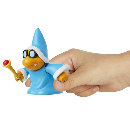 Nintendo Super Mario Collectible Magikoopa 4" Poseable Articulated Action Figure with Wand Accessory