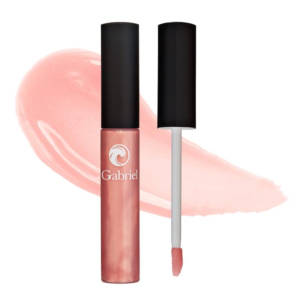Gabriel Cosmetics Lip Gloss, Natural Lipgloss, Paraben Free, Vegan, Gluten-free,Cruelty-free, Non GMO, High performance and long lasting, Infused with Jojoba Seed Oil and Aloe, 27 fl oz. (Ambrosia)