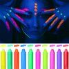 10 Color Glow in The Dark Face Paint,UV and Black Light Neon Face and Body Painting Set Mardi Gras Halloween Masquerade Black Light Birthday Party Masquerade Party Supplies (10 COLORS)