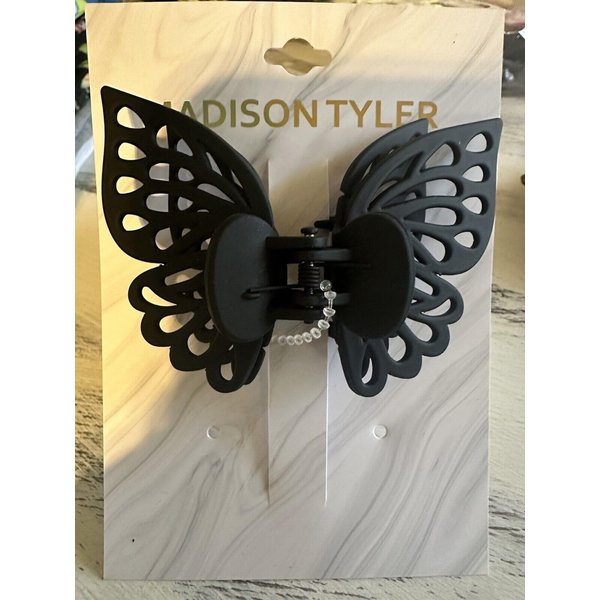 Hair Clip Butterfly For Women, Medium Size 1pcs (blk) high quality