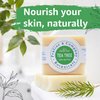 Organic Handmade Tea Tree Bath and Hand Soap for Oily Skin - Bath Soap with Gentle Creamy Moisturizing Foam - Organic Hand Soap with 100% Organic Ingredients - 4oz / 110gr