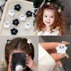 8Packs Mini Halloween Hair Clips,Spooky Cute Ghost Hair Accessories Acrylic Claw Clips Strong Hold Non Slip Hair Decorations for Women Girls (black and white)