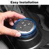 JWWY Air Conditioner Headlight Switch Knob 4WD Wheel Drive Trailer Gear Switch Knob Cover for 2021-2024+ Ford Bronco Accessories Aluminum Alloy 6PCS Blue（Don't fit Bronco Sport）