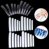 Yimart® 100pcs White/Clear/Natural Extra Long Curve Nail Tip UV Gel French Acrylic False Nail Art Salon long Tips (Natural)