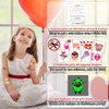 Partywind 204 Styles Glow Valentine's Day Tattoos for Kids Classroom, Individually Wrapped Sheets Valentines Temporary Tattoos for Party Supplies Favors Decorations Gifts, Heart Decor Tattoo Stickers