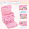 GRAOSO Carrying Case Compatible with Little Tikes Story Dream Machine Books Starter Set, Toy Storage Bag with Handle and Shoulder Strap for Storybook, Character, Accessories, Pink, Bag Only